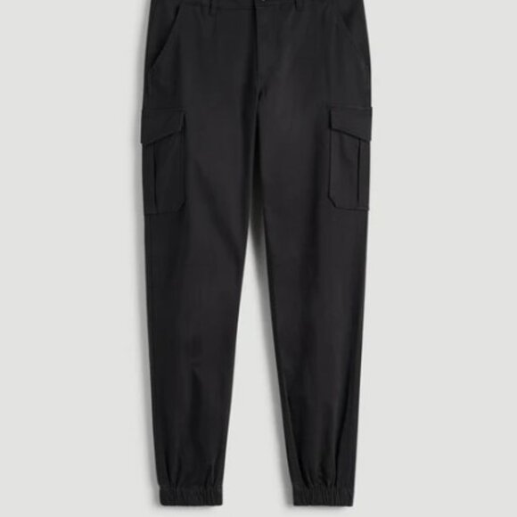 American Tall –Size 28T Black (pair #1) –TAPERED-FIT Stretch Cotton Cargo Jogger - Picture 6 of 10